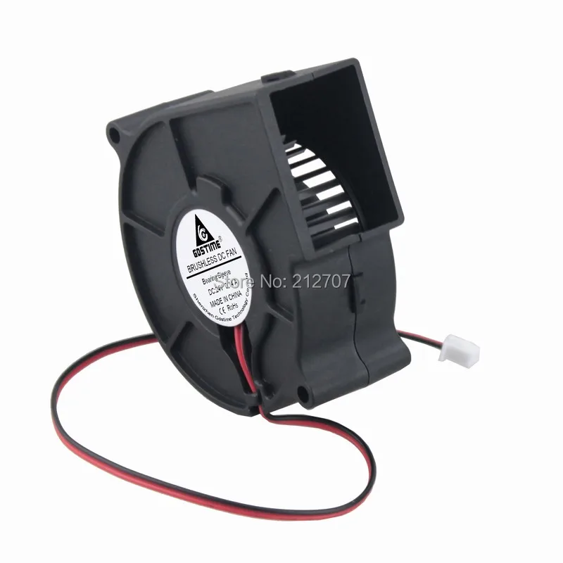 

5Pcs Gdstime 7CM 70MM 75X30MM 2Pin DC Mini Centrifugal Blower Fan 24V
