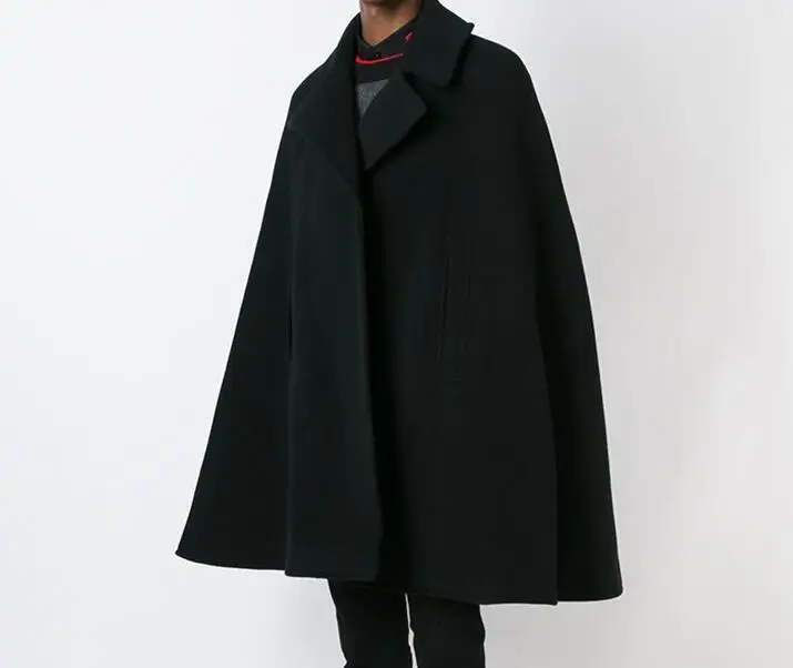 S-4XL хит продаж весна-осень Мужская Новая мода длинный плащ свободного покроя Мао