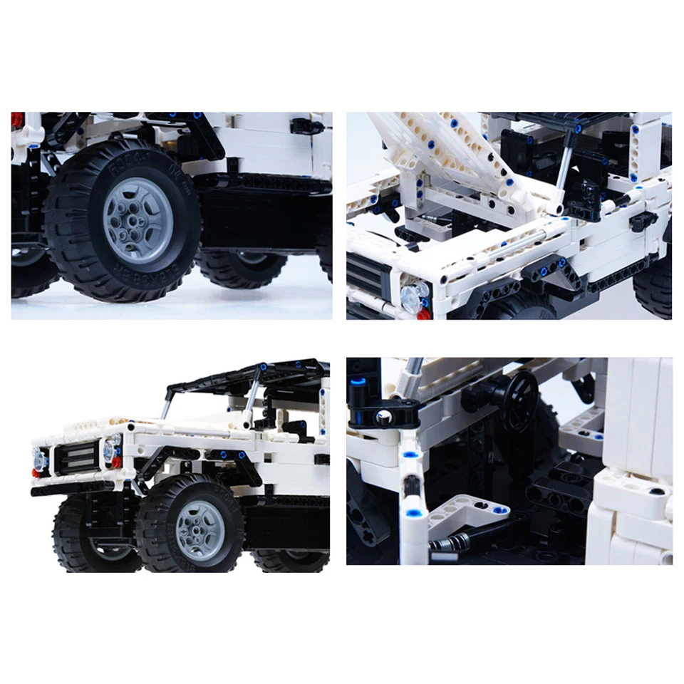 Радиоуправляемый внедорожный SUV совместимый Technic высадил Roveres Defender строительный