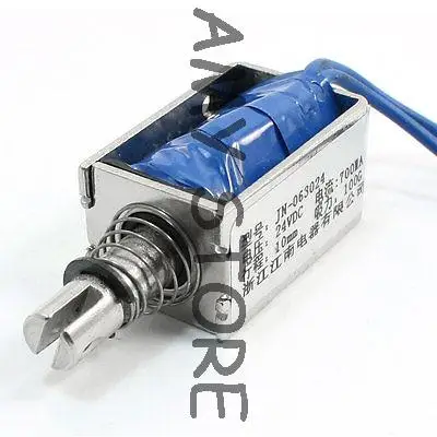 DC24V 700mA пружина нагрузки линейного движения Электромагнитный Электромагнит 10 мм