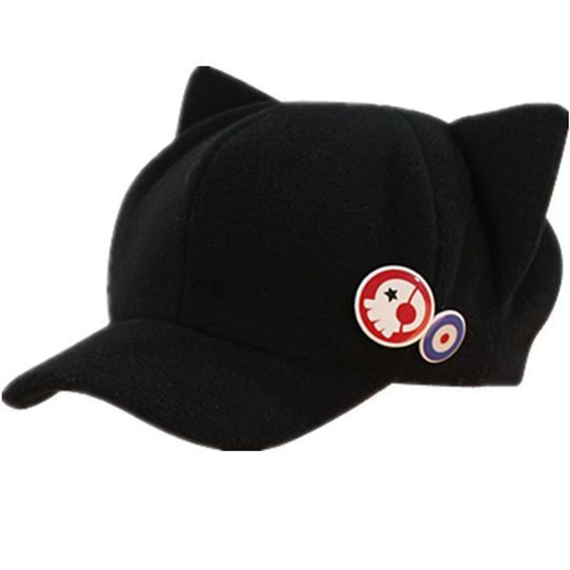 Hot sale EVA caps asuka hat Q version of winter hats cartoon cat new theatre fashion hat with 2 badges