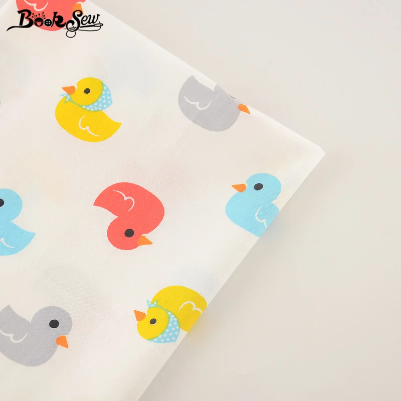 Booksew Текстиль для дома красочные утка Дизайн Вышивание Материал кровать Лист DIY