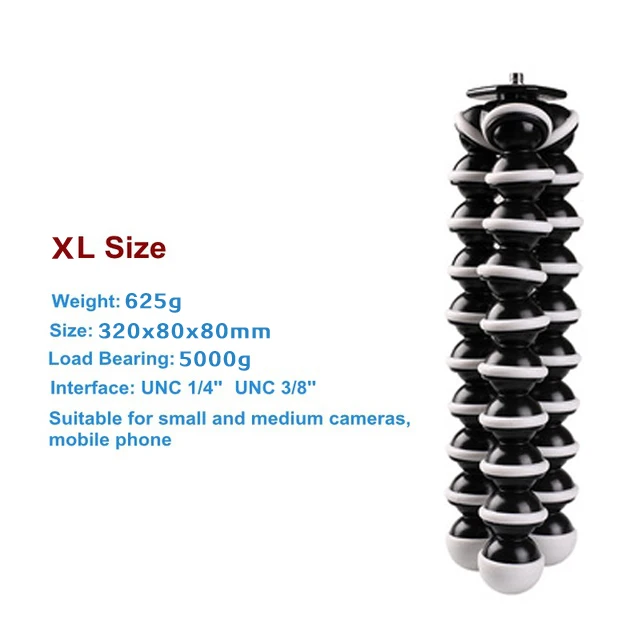 XL Мини-штатив с осьминогом, штатив для мобильного телефона Gorillapod для всех телефонов, универсальная спортивная камера для смартфона Gopro, подставка - Цвет: XL