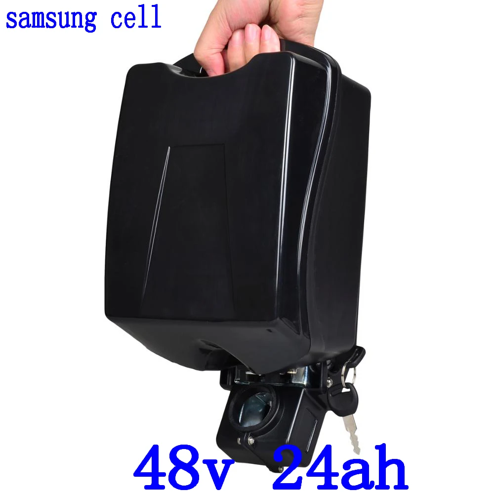 

48V 500W 750W 1000W Ebike Battery 48V Lithium Battery 48V 20AH 23AH 24AH Electric Bicycle Battery use samsung cell +2A charger