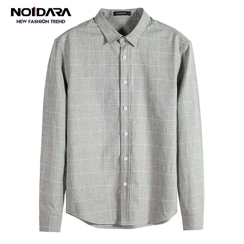 NO.1 DARA 2018 New Arrival Men Shirt Long Sleeved Assorted Classical Plaid Male Shirts Brand Clothing Casual Man | Мужская одежда