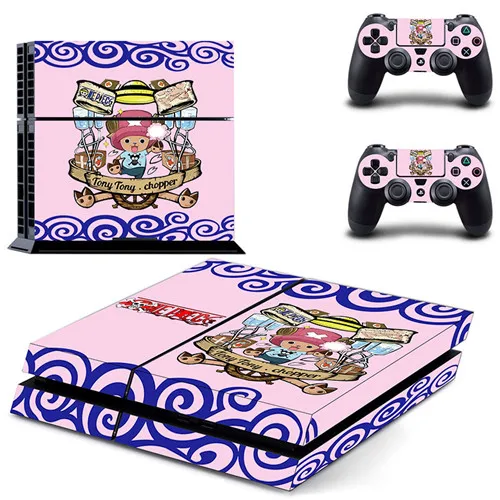 Аниме одна деталь Луффи PS4 кожи наклейка для sony playstation 4 консоли и 2 контроллеров PS4 кожи Стикеры винил - Цвет: DPTM0168