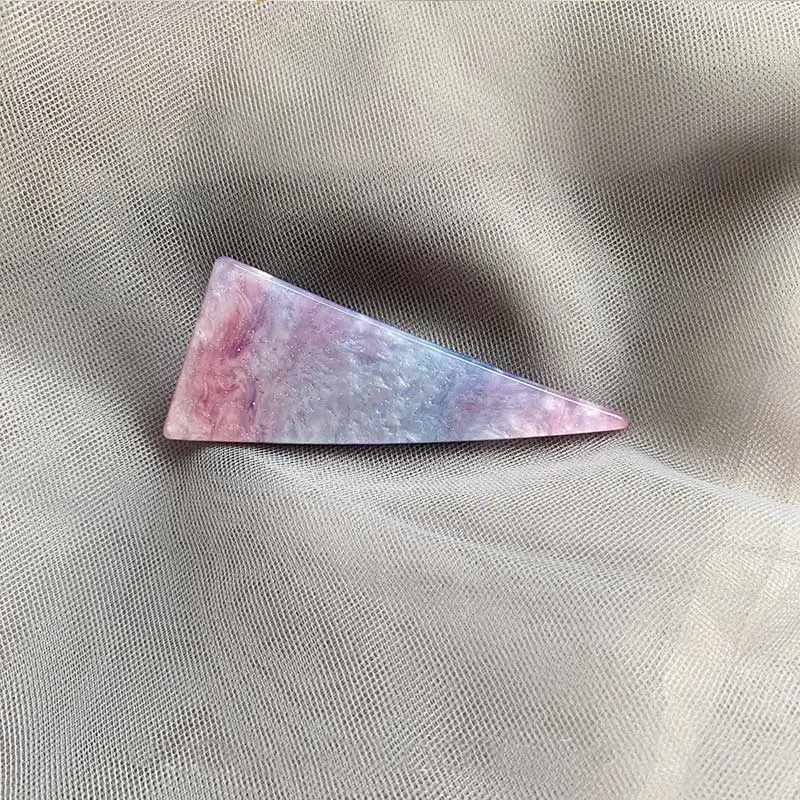 big triangle Новинка, женские, девичьи, милые, ацетатные, Звездные, цветные, геометрические, заколки для волос, заколки для волос, заколки, ободки, аксессуары для волос - Цвет: big triangle