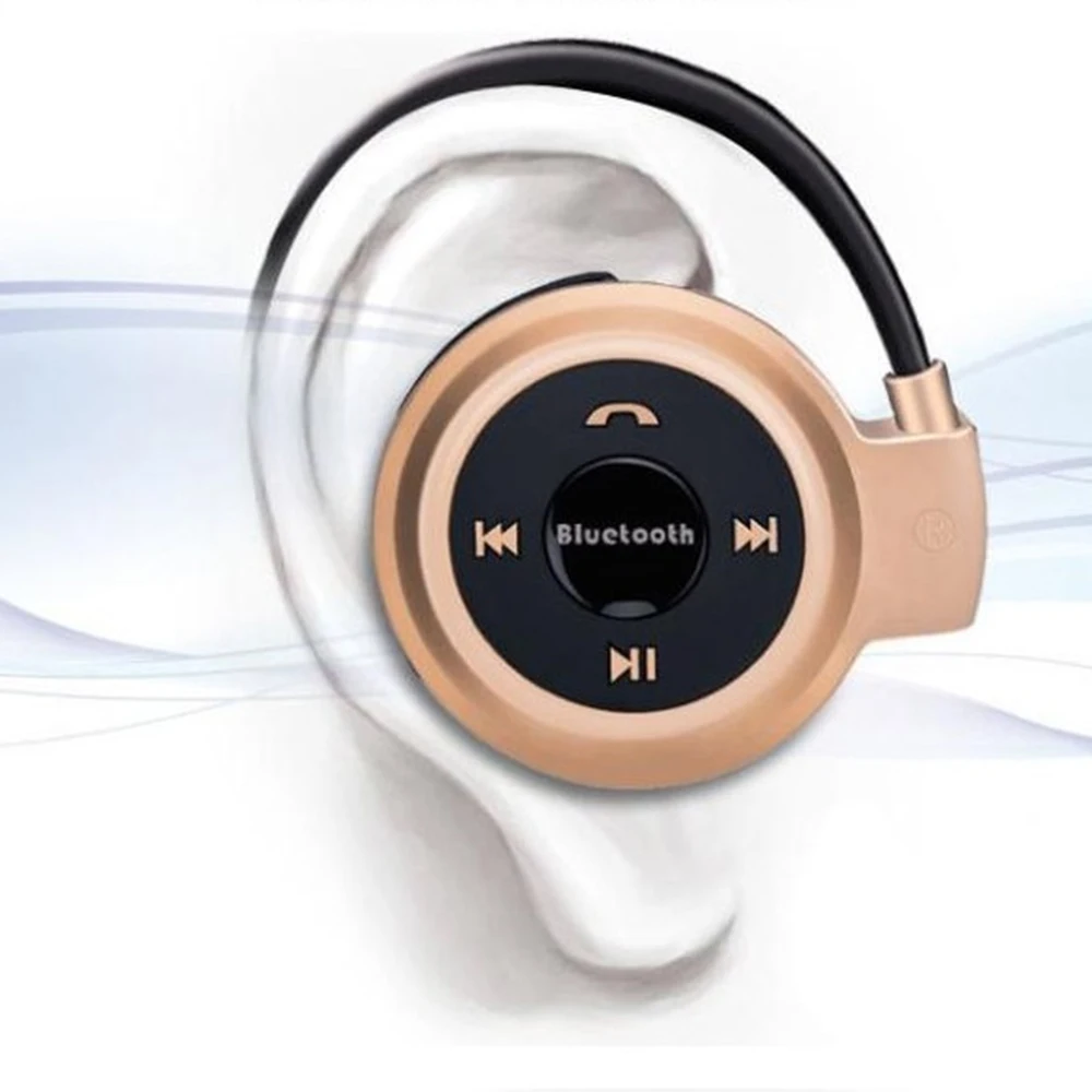 Новый беспроводной Bluetooth наушники с микрофоном Fm радионаушники Спорт Музыка