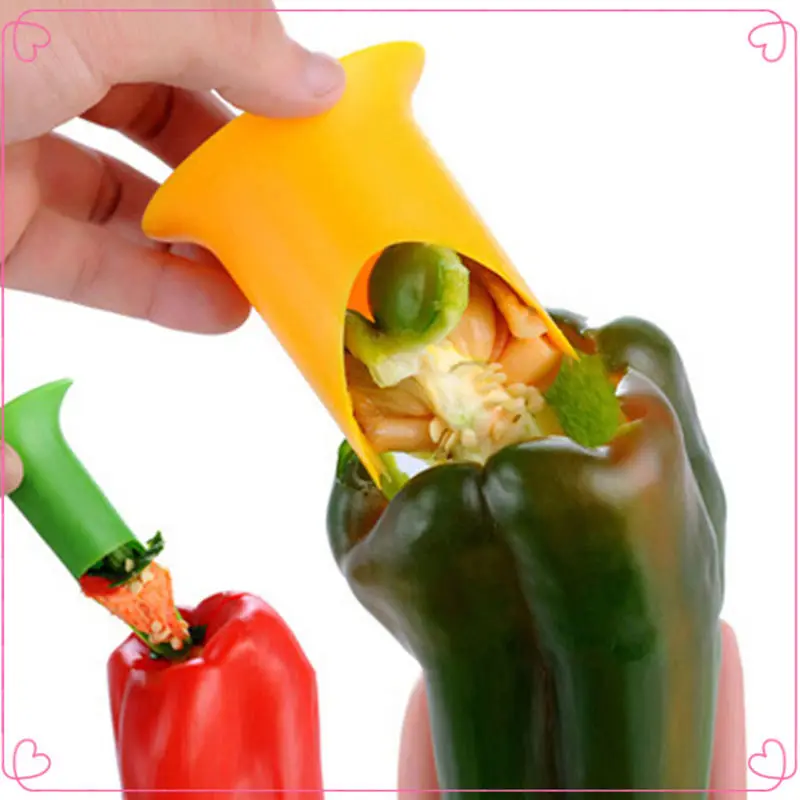 Комплект из 2 предметов перец нож для удаления сердцевины и нарезания Slicer Питтер
