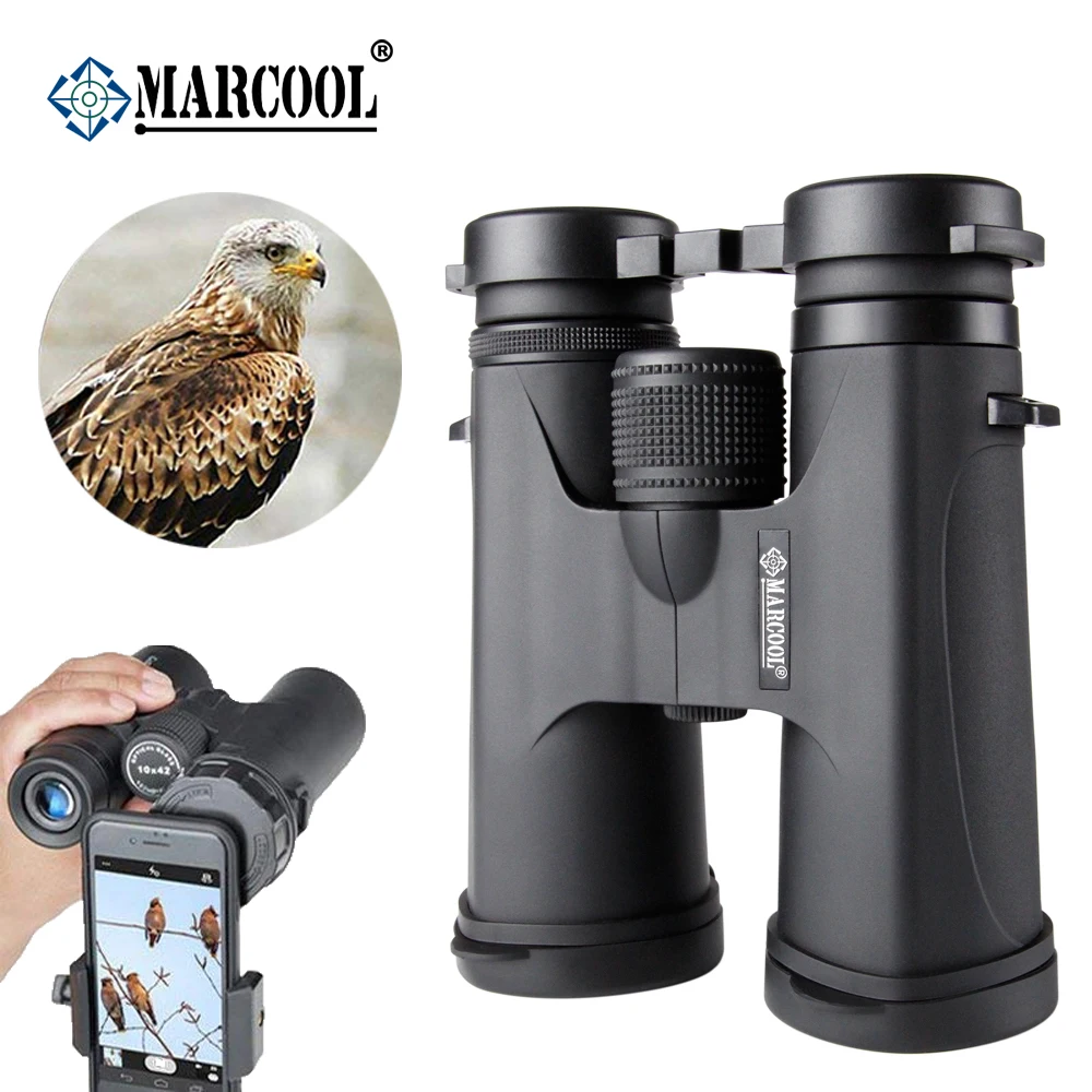 MARCOOL HD 10х42 Оптический бинокулярный Поддержка мобильный телефон высокий мощный BAK4