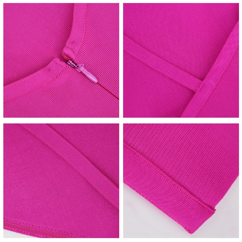 Весеннее ярко-розовое Бандажное платье на одно плечо с открытой спиной до колена