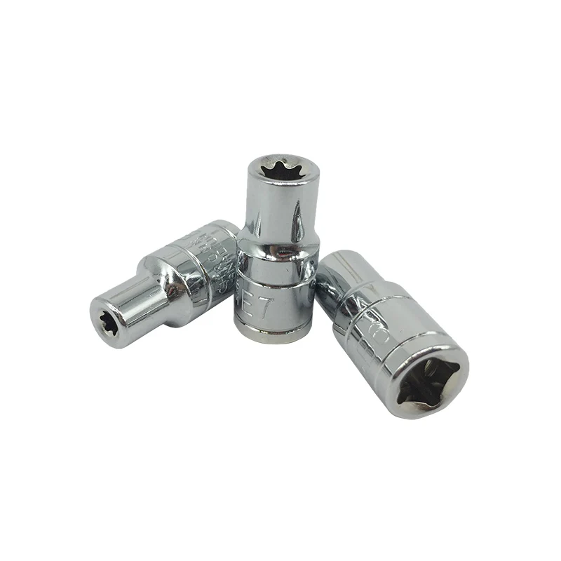 5 шт. головки E Socket 1/4 дюйма (6 3 мм) звездообразные биты из хромованадиевой стали