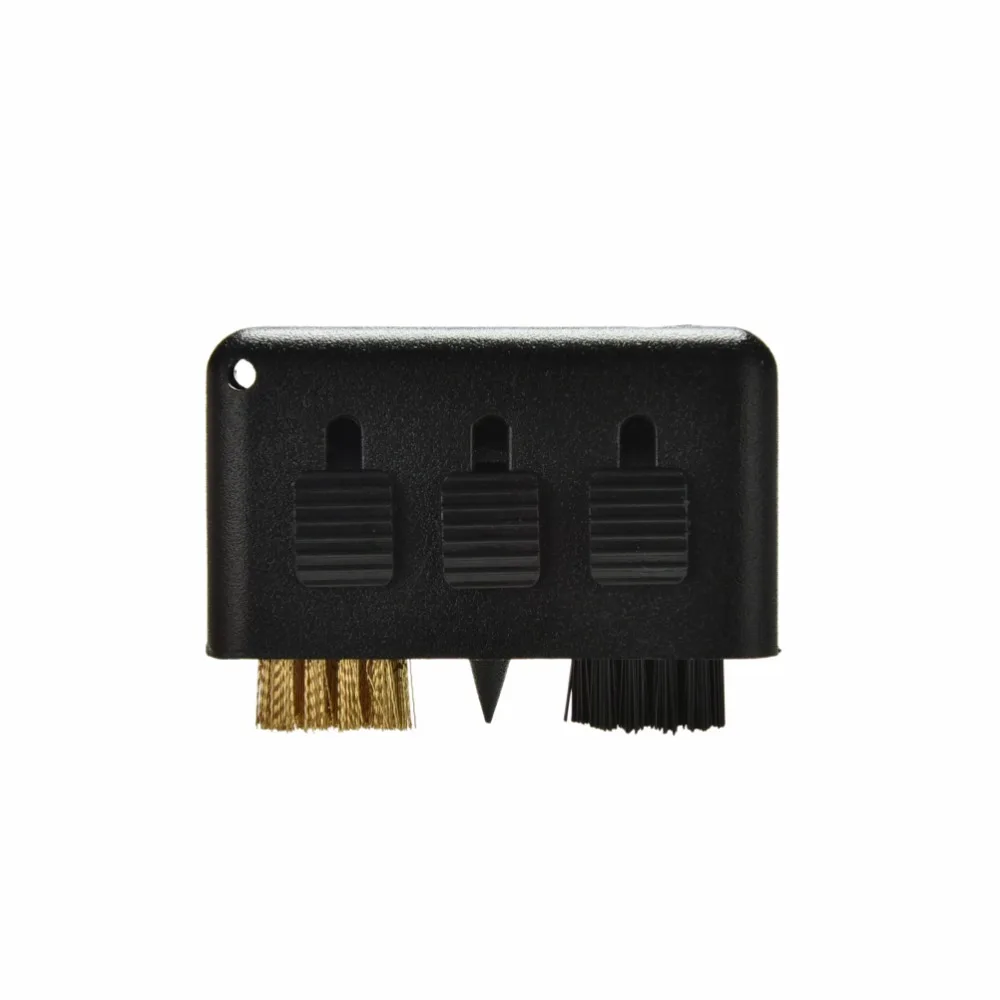 Sale 3 in1 Pocket Carry Golf Club Brush Portable Putter Wedge Ball Groove Cleaner Kit Cleaning Tool Black For Wood/Iron | Спорт и