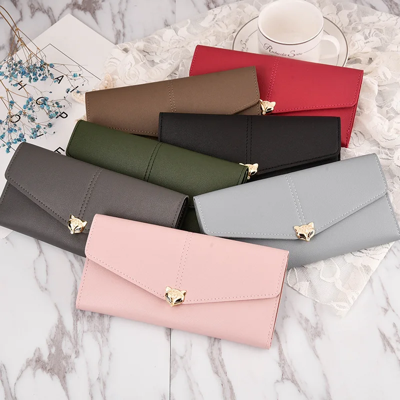 Youda новинка сплошной цвет для девушек милый кошелек большая емкость модный стиль