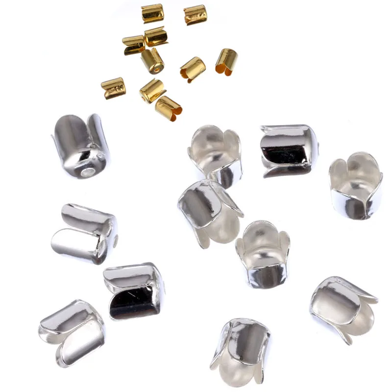 Распродажа 50 шт./лот внутренний диаметр 6 мм Металлические колпачки с кисточками