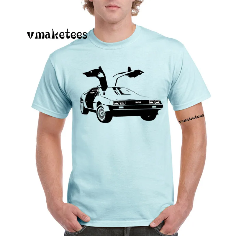 Back To The Future DMC футболка delorean с О-образным вырезом короткими рукавами модная Swag GMT655B