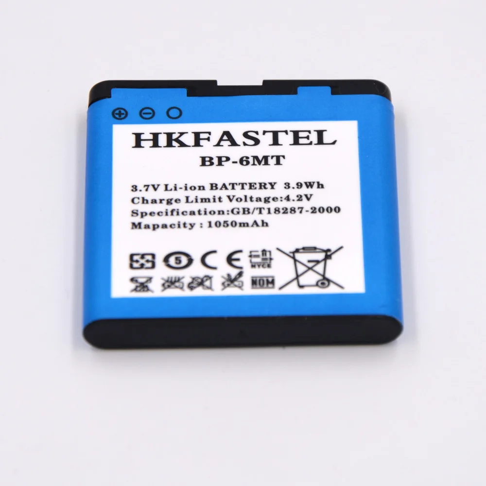 2 шт./лот HKFASTEL Новый BP-6MT BP 6MT литий-ионный аккумулятор для мобильного телефона