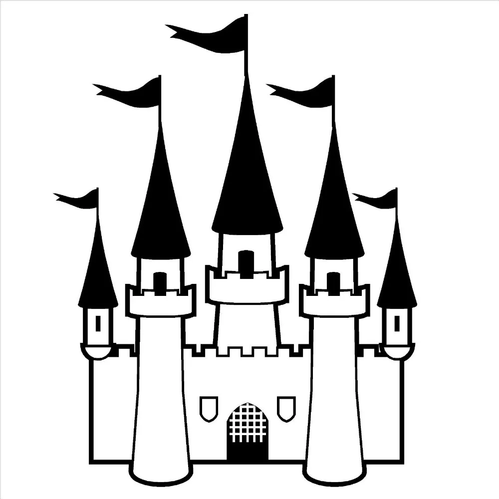 Замок принцессы для девочек Спальня сказочные виниловые художественные