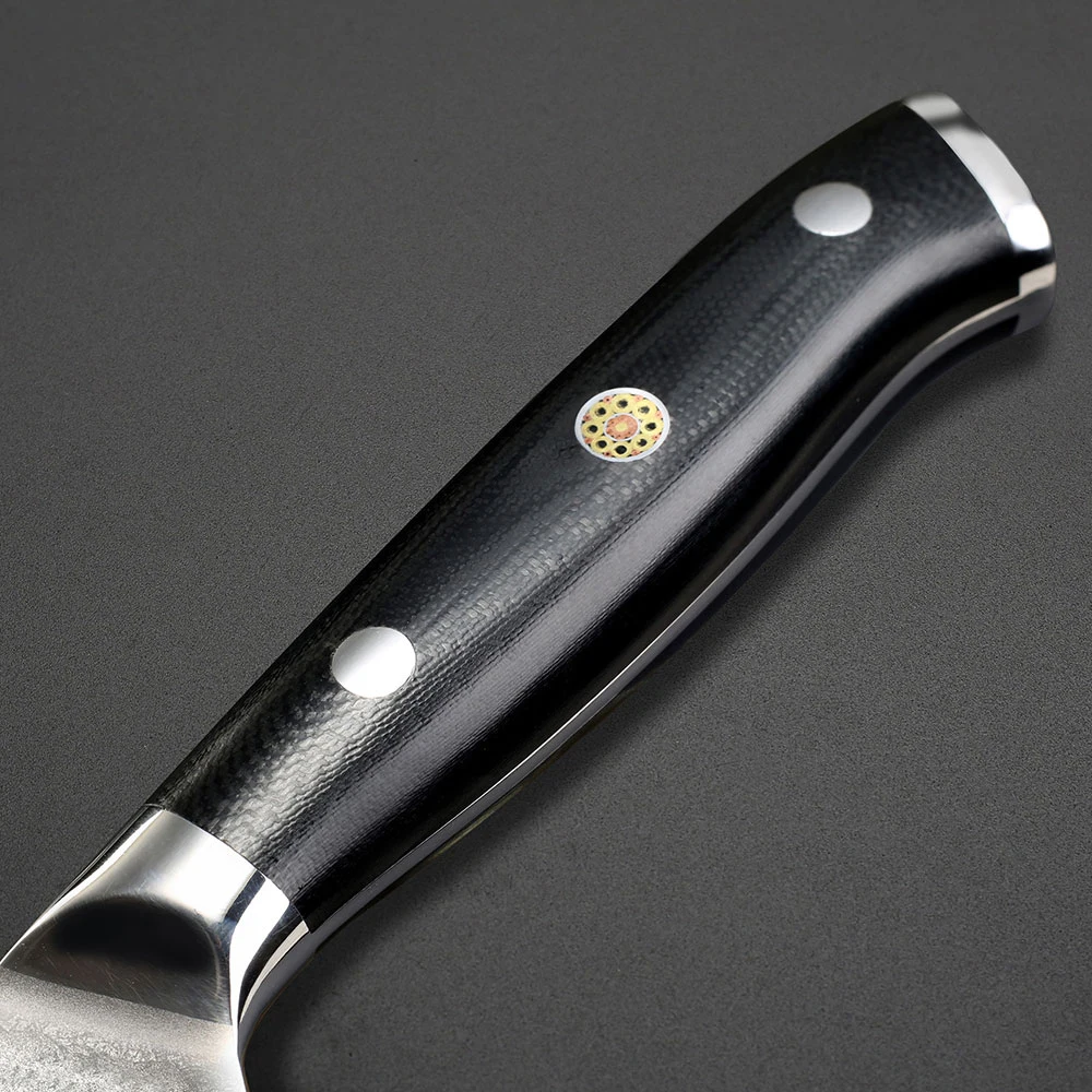 SUNNECKO 2PCS Kitchen Knife Set 7&quotCleaver 5&quotUtility Japanese VG10 Damascus Steel Razor Sharp Cooking Knives G10 Handle | Дом и сад