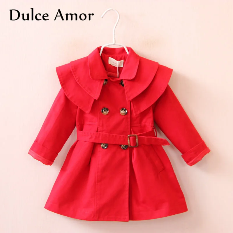 Dulce куртка для девочек ветровка весна 2019 детский тренчкот модная верхняя одежда с