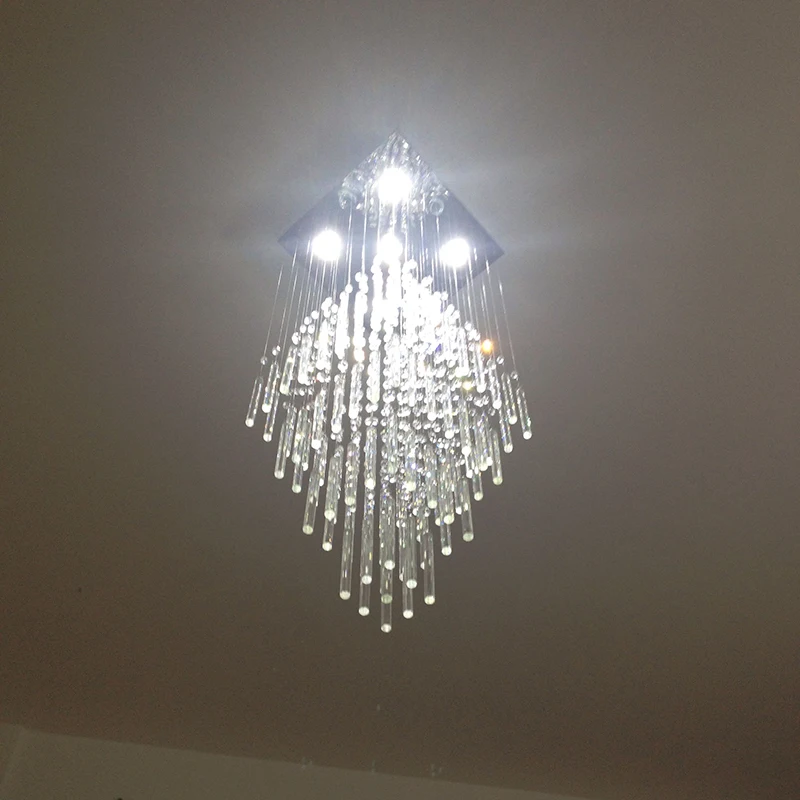 

Nordic empire crystal retro classical modern chandelier with GU10 5 lights for living room bedroom hotel lobby restaurant hall
