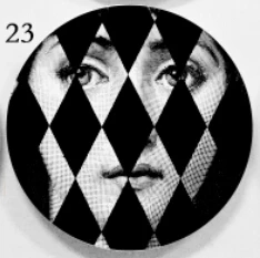 Горячая rosenthal Piero fornasetti тарелки Красивые иллюстрации подвесные декоративные ремесленные блюда для дома/отеля/бара фоновое украшение тарелка - Цвет: 28