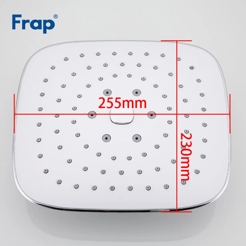 FRAP Новое поступление 255*230 мм Ванная комната ABS квадратная насадка для душа хромированная отделка верхняя насадка для душа aAccessories F005-25
