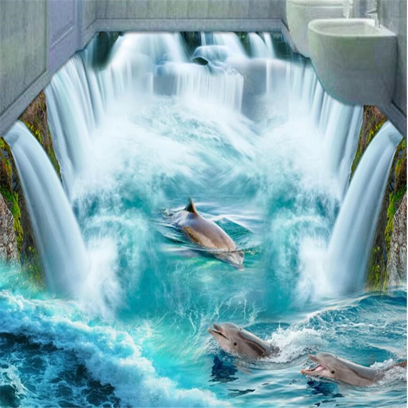 3D фон для рисования настраиваемый большой водостойкий ПВХ водостойкий|3d painting|3d