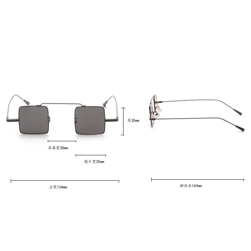 Квадратные маленькие Nifty Lense очки с покрытием Горячая новинка винтажные модные