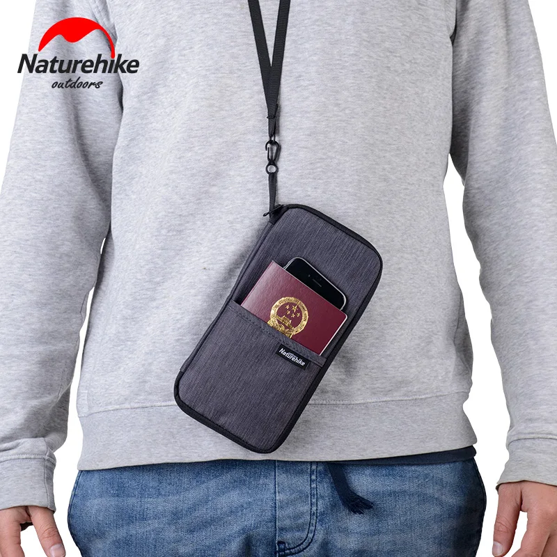 

Naturehike Multi Function Outdoor Bag for Cash, Passport, Card Multi Using Travel Wallet NH17C001-B