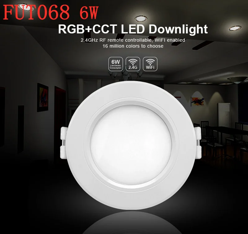 Milight AC110V 220 V 6 W/9 W/12 W/15 W/18 W RGB + CCT светодиодный Светодиодный светильник с
