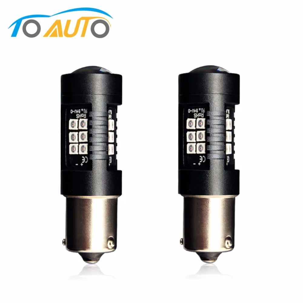 2 шт. светодиодсветодиодный лампы PY21W BAU15S 1156 21 SMD|car light|car amber lightslight 24v |