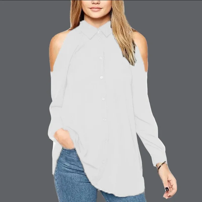 2018 новые модные женские длинные рубашки с открытыми плечами сексуальные