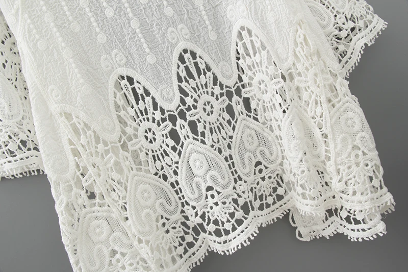 Женская пляжная одежда кружевной летний купальник накидка вязаный крючком