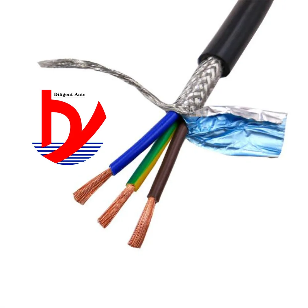22AWG 0.3mm2 мульти-защищаемый сердечник кабеля RVVP 2/3/4/5/6/7/8/10/12/14/16/20/24 анти-помех линии управления инвертор сигнальная линия