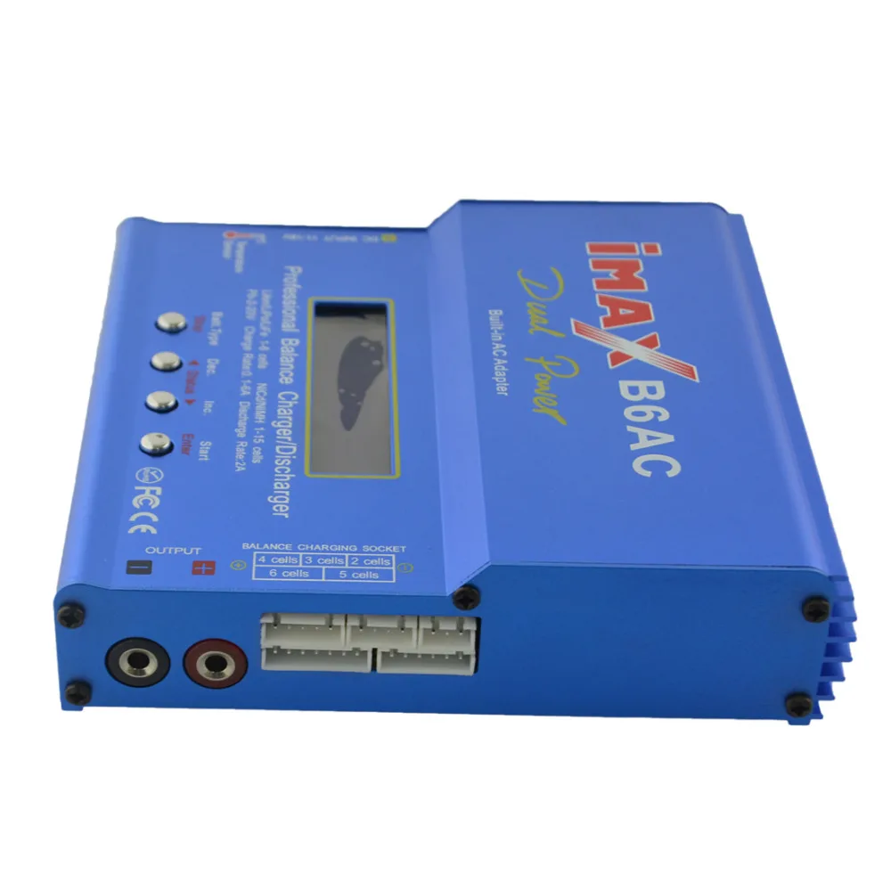 HTRC iMAX B6 AC B6AC 80 Вт 6A двойной RC Баланс Зарядное устройство Lipo Nimh Nicd Батарея с цифровым ЖК-экраном
