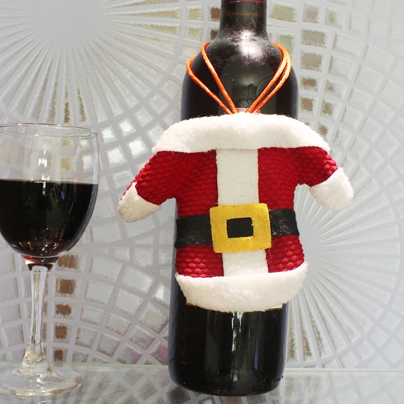 Рождественский костюм Санты украшение стола нож и чехол для вилок Набор