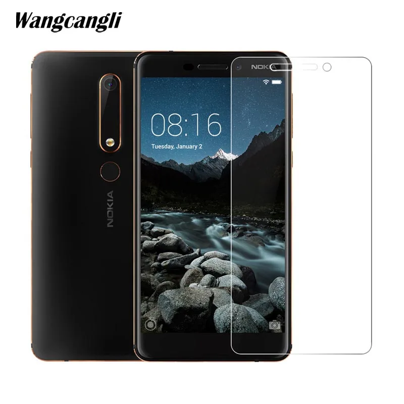 Защита экрана для Nokia 6 1 закаленное стекло защиты телефона flim защита 2.5D 0 26 мм