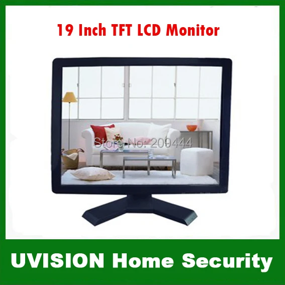 CCTV наблюдения 19 дюймов TFT LCD пластиковый корпус монитора HDMI/VGA/BNC/AV порт для камеры