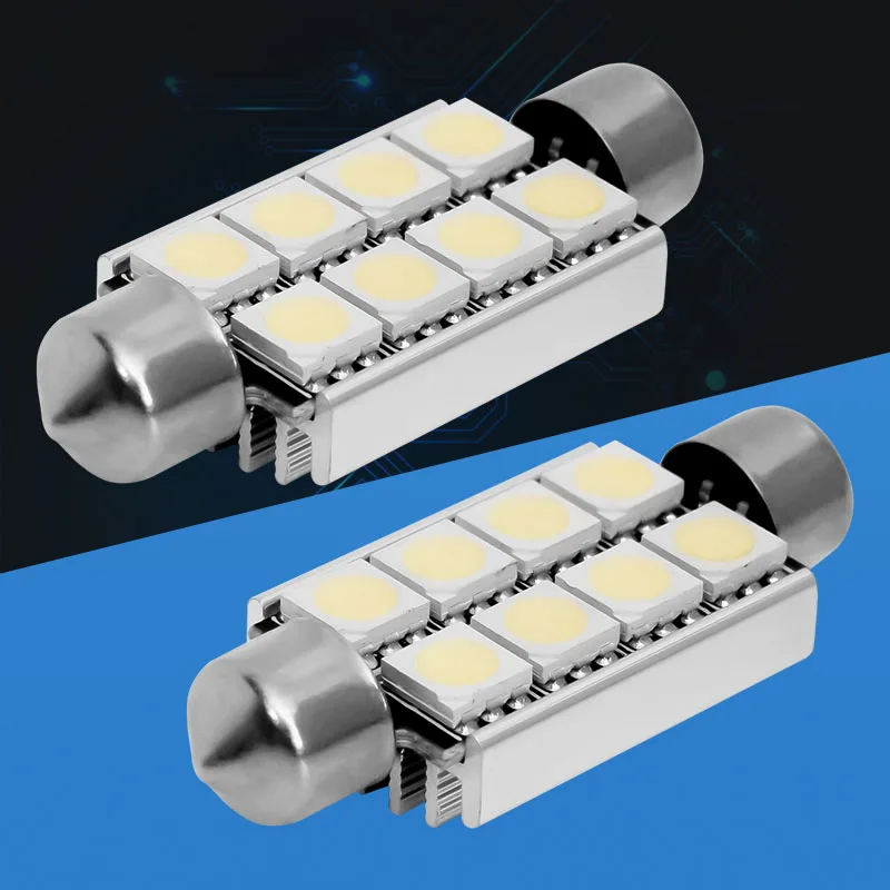 4 шт. автомобильные светодиодсветодиодный лампы 41 мм 6418 C5W 8 SMD 5050|light shark|light finderlight