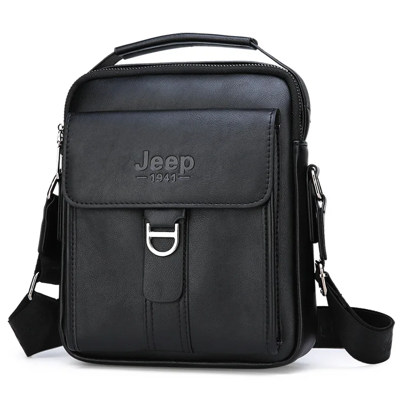 Роскошная брендовая сумка JEEP buluo для мужчин винтажная мужская кожаная мессенджер