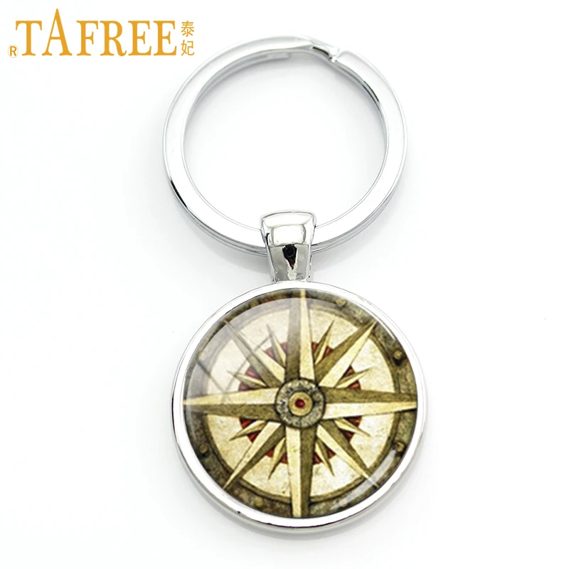 

TAFREE Old World Sailing Key Chain Ring Nautical Ocean Sea Ship Jewelry Vintage Charm Design Alloy Keychain Gift KC220