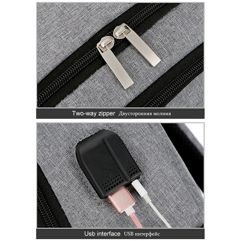 BAIJIAWEI новый рюкзак с USB зарядкой для мужчин и женщин вместительный