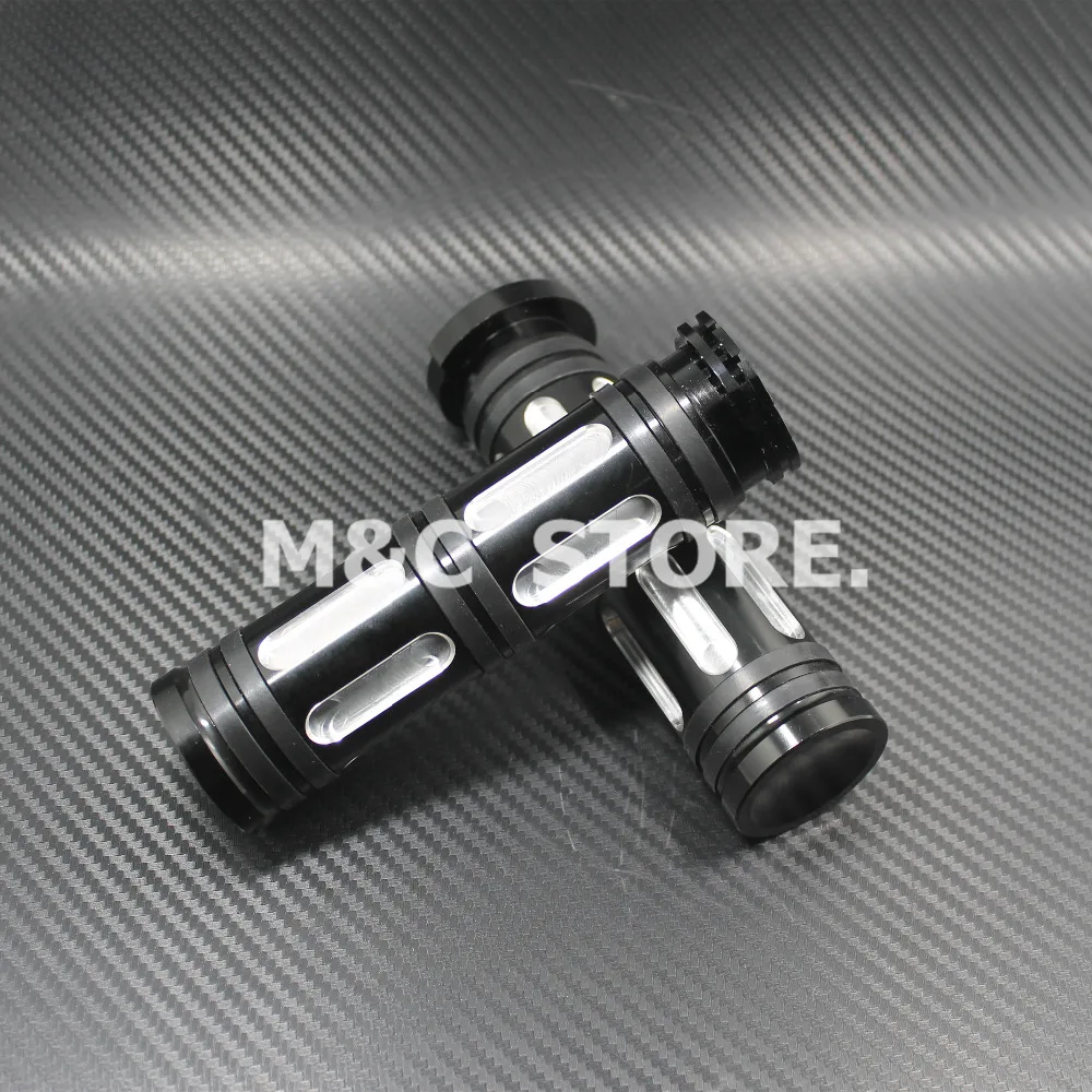 Рукоятка мотоцикла 1 &quot25 мм черный серебристый алюминиевый с ЧПУ для Harley Sportster