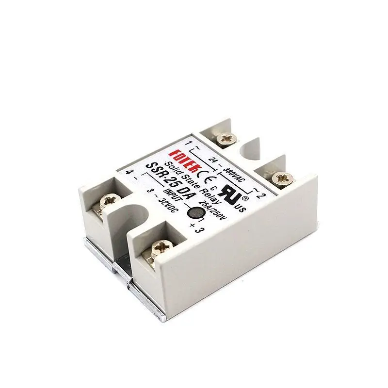 Твердотельные реле SSR-10DA SSR-25DA SSR-40DA 10A 25A 40A на самом деле 3-32 В постоянного тока в переменный 24-380V AC SSR 10DA 25DA 40DA