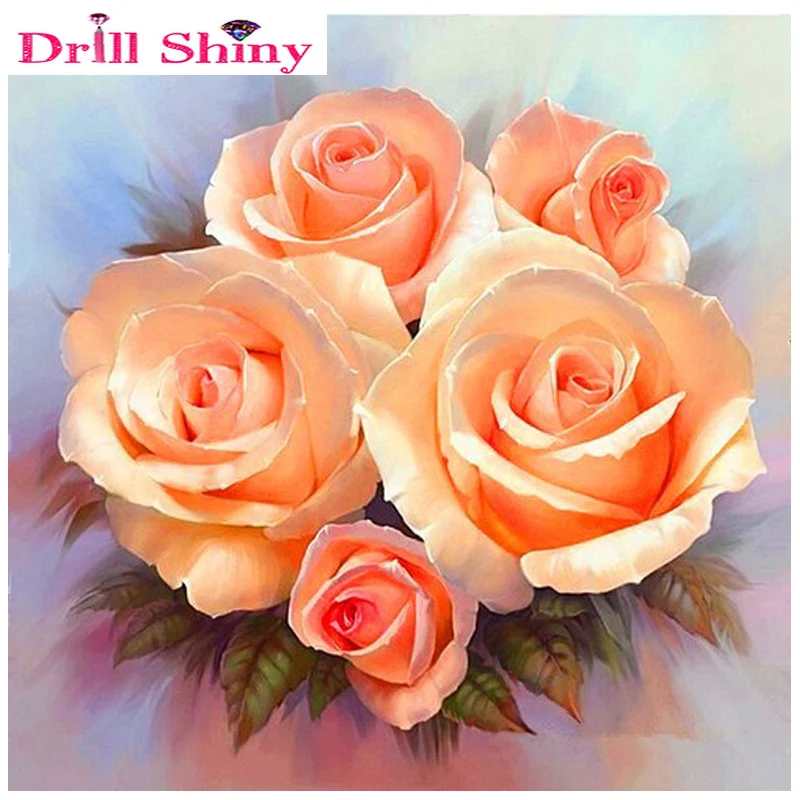 5D Diy Diamond Painting Cross Stitch Golden Lily Embroidery Flowers 3D Crystal Square Mosaic Pictures Needlework | Дом и сад