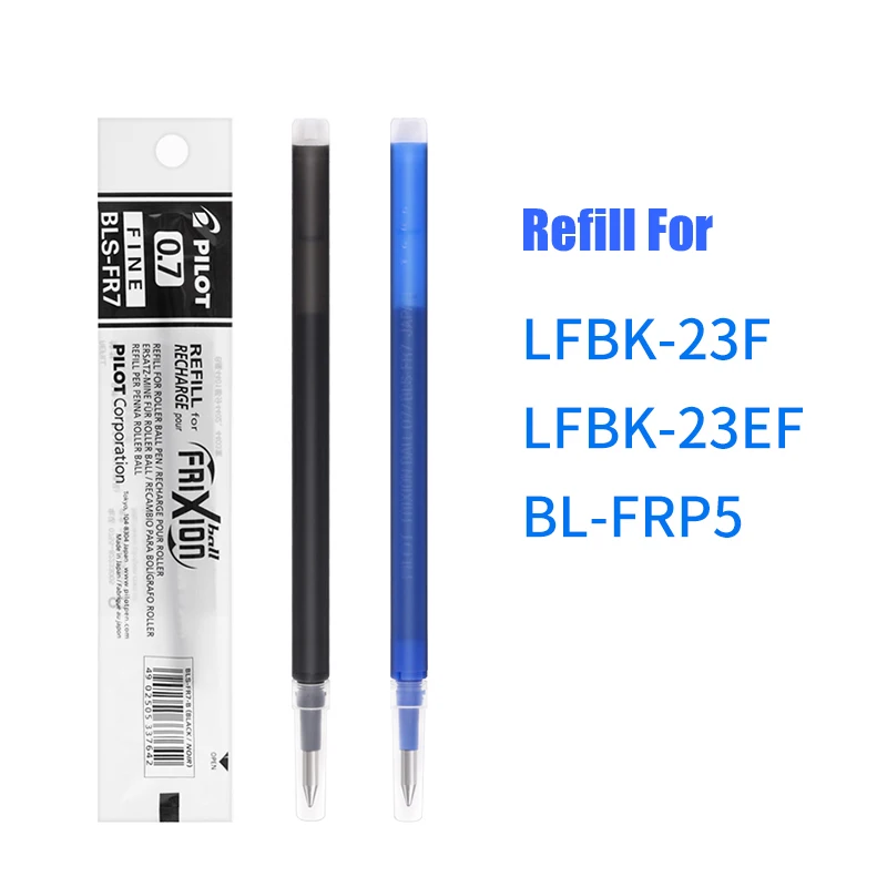 

LifeMaster Pilot FriXion 0.7mm Erasable Gel Pen Refills BLS-FR7 (For Pilot LFB-20EF/LFBK-23F) Black/Blue/Red