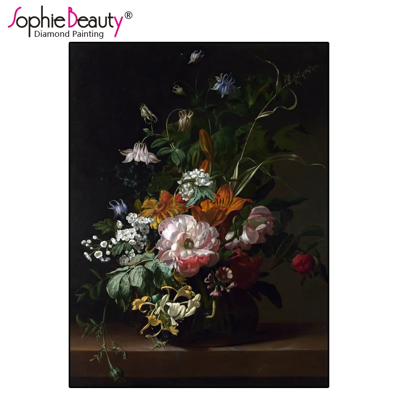 

Картина из страз «сделай сам» Sophie Beauty, вышивка крестиком, расположение темного уровня, ручная работа, вышивка стразами ручной работы, украше...