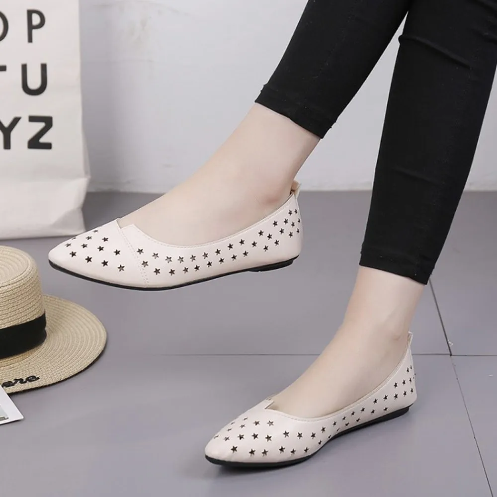 YOUYEDIAN/Женская обувь на плоской подошве с острым носком Повседневная Удобная без