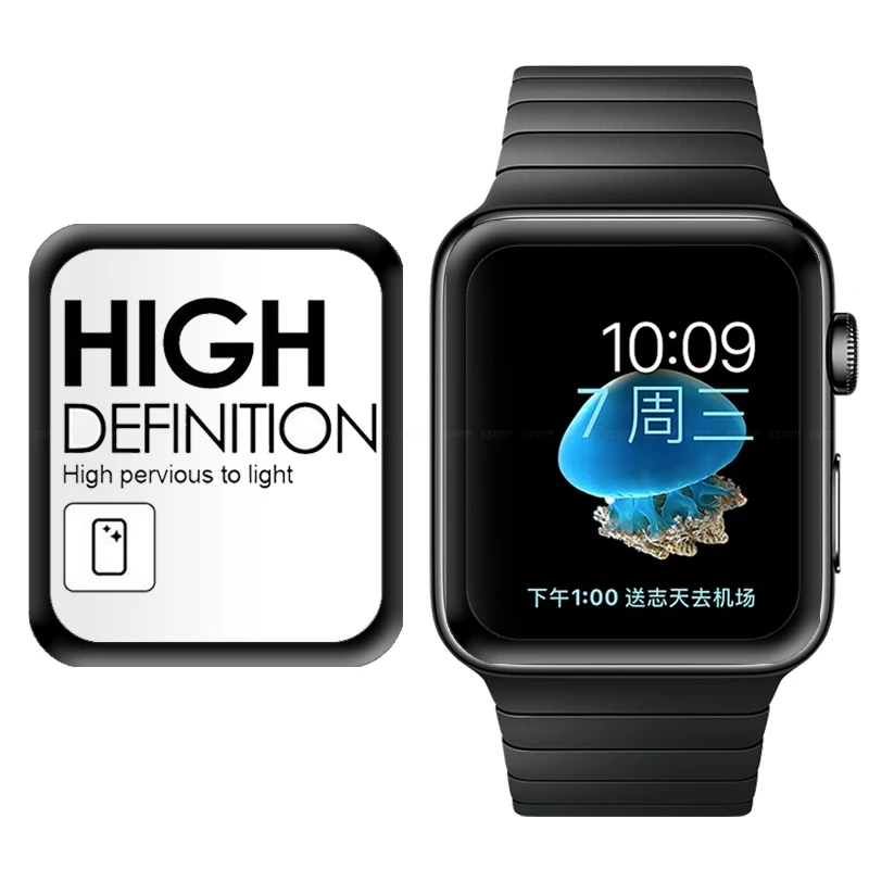 Защитное стекло с закругленными краями для Apple watch Series 4 3 2 1 38 мм 40 42 44 мм|Защитные